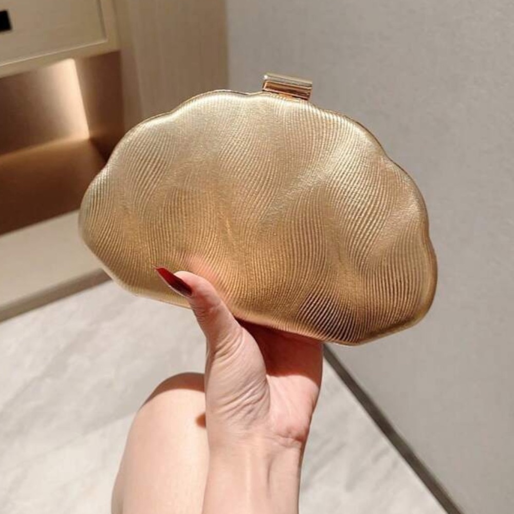 Gold Cloud Clutch